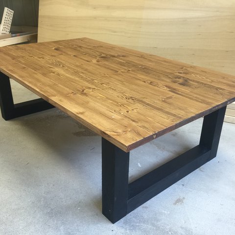 hotaru　男前家具　ローテーブル　リビングテーブル　天然木　無垢材　オーダー可　人気商品
