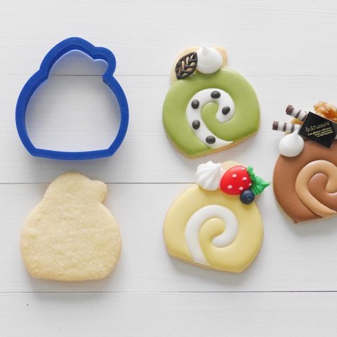 ロールケーキ【縦５cm】クッキー型・クッキーカッター