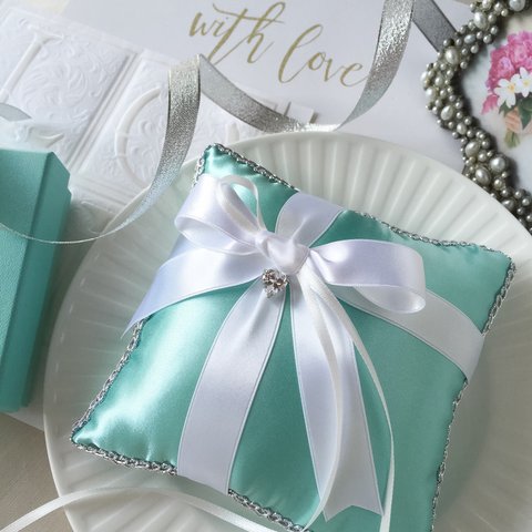 《再販》tiffanyブルー リングピロー(永遠のティファニーブルー＊♡)