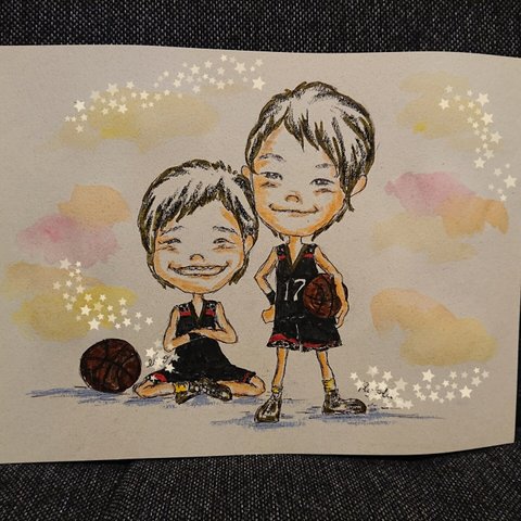 似顔絵オーダー  癒し系でやんわり似せて描きます☆