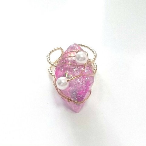 fake crystal ring 1