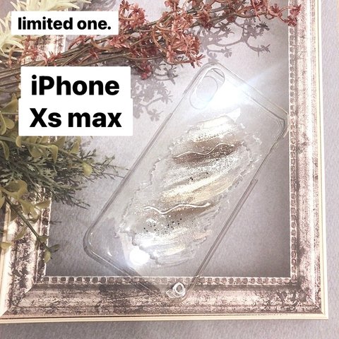 【"O"case.】ニュアンスデザイン　iPhoneケース【Xs max】　スマホケース　iPhone