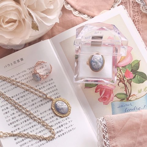 ♡cameo plate ring♡