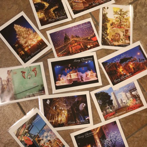 クリスマスポストカード　12枚セット