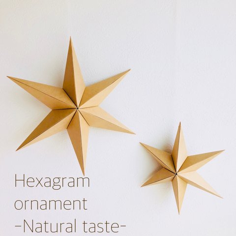 Hexagram ornament〜Natural taste〜 ヘキサグラム オーナメント