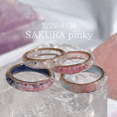 【期間限定】SAKURA pinky🌸桜モチーフ ピンキーリング