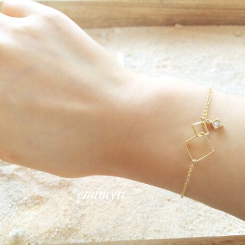 Square Gold Bracelet