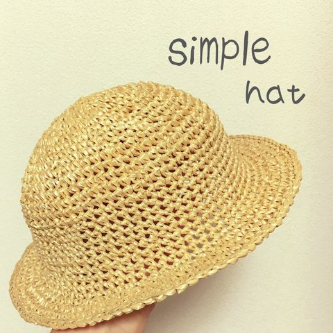 ☆simple hat☆spring summer