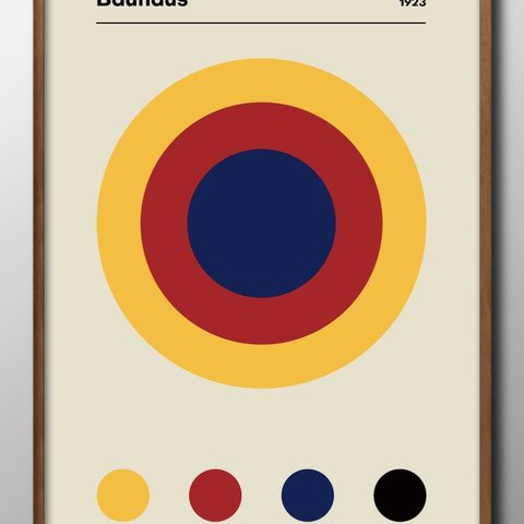 8909■ポスター　A3サイズ　『BAUHAUS バウハウス』　アート　イラスト　北欧　デザイン　上級マット紙