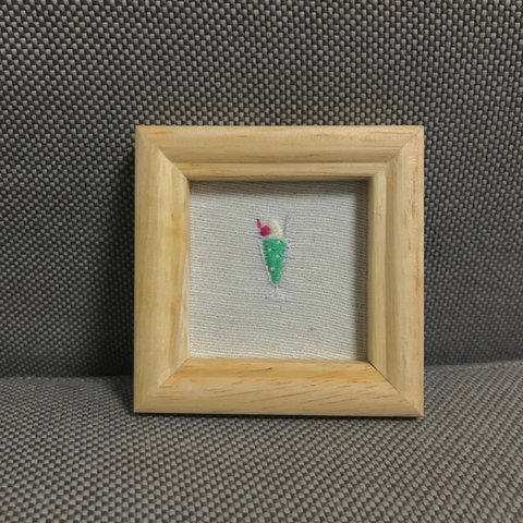 クリームソーダ （刺繍飾り）