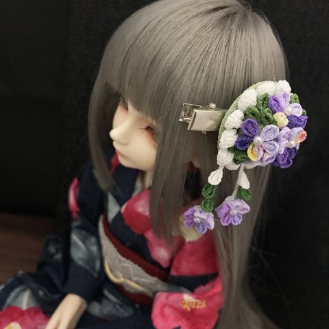 つまみ細工【藤乃】MSD MDD SDMドール用