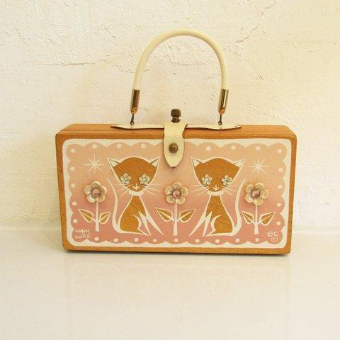 ★Vintage 1960's  Enid Collins Copy Cats Box Bag