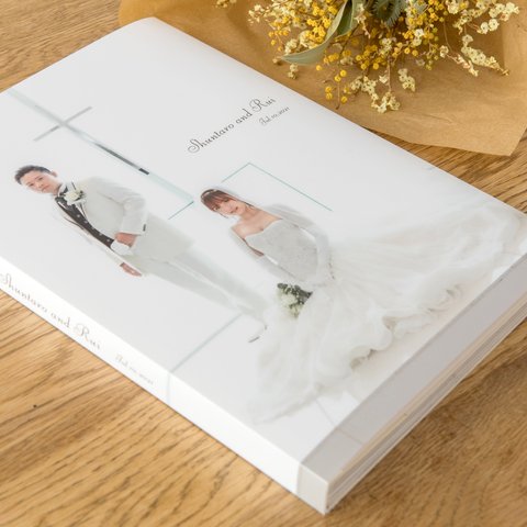 フォトブック　写真集　結婚式　ウェルカムボード　ブライダル　写真　ウェディング　Q250スクエアブックカバー　or　A4変形ブックカバー　フォトウェディング
