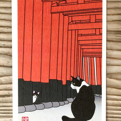選べる猫のポストカード　2枚セット「F」