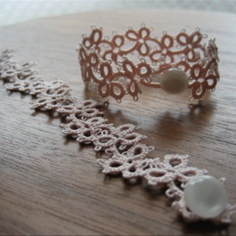 bracelet みつばピンク 15cm