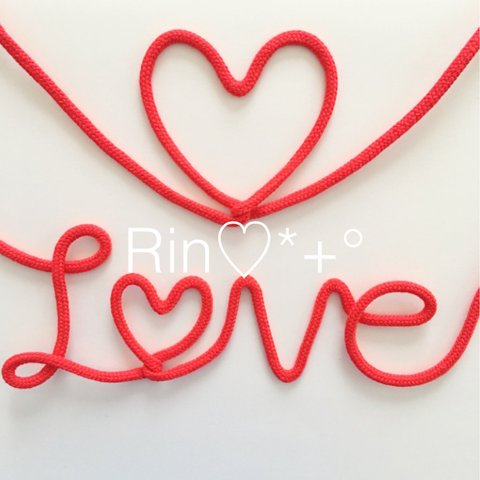 赤い糸♡*+°LOVE&♡ 2点SET ウェディング