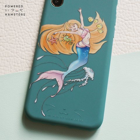 オープニングセール iPhone 対応スマホケース, マーメイド人魚姫 (14 pro, 13mini, SE(2), 13, 14 pro max,)