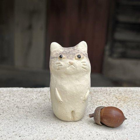 みーちゃん（キジトラ）O-422-2　陶製　/cat/貓