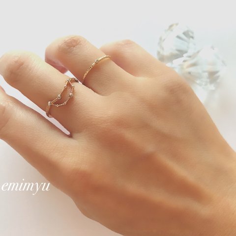 1点再入荷！！Constellation Gold Ring