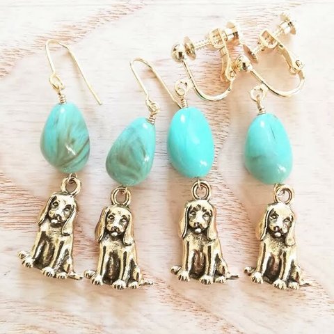 cute puppy♡turquoise