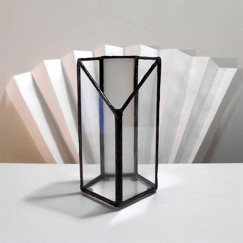 折り紙がイメージの器　ステンドグラス