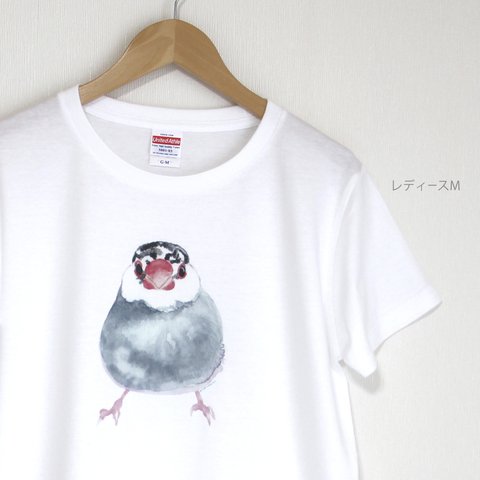 p-jet　桜文鳥  Tシャツ　/  文鳥　鳥 