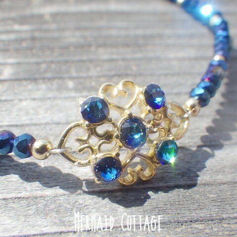 Deep Sea Sparkle Bracelet☆バミューダブルー