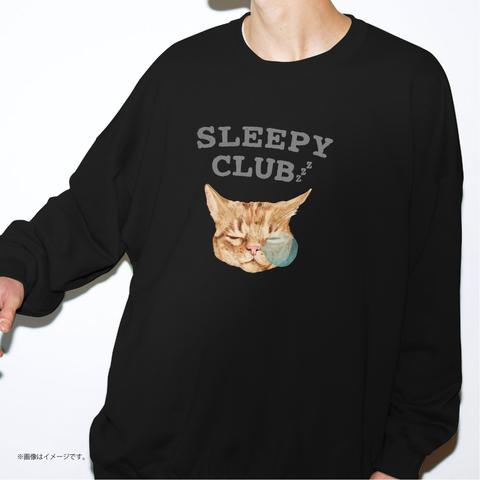 「SLEEPY CLUB_CAT」/リラックス スウェットシャツ/送料無料