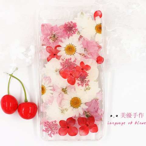 押し花スマホケース/Galaxy Xperia iphoneケース/押し花ケース/iphone7ケース/iphone6/iphone6s/iphone7PLUS/スマホケース