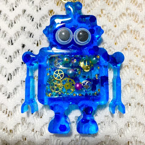 シャカシャカキーホルダーロボットくん