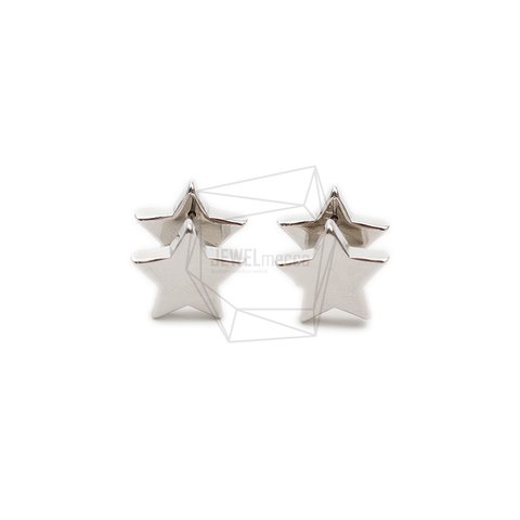 ERG-2122-R【1セット】スターピアスセット,Star Earring Post,Clutch SET