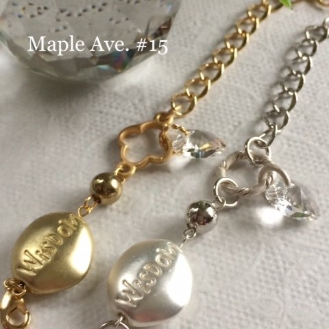 【限定】message beans bracelet★ silver&gold