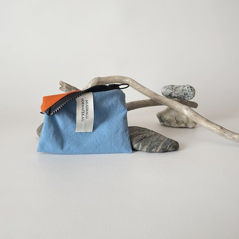 ..Indigo×Madder.. poitto10 天然色素染NYLON POUCH