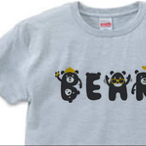 BEARフォント　XS（女性XS～S）　　　Tシャツ【受注生産品】