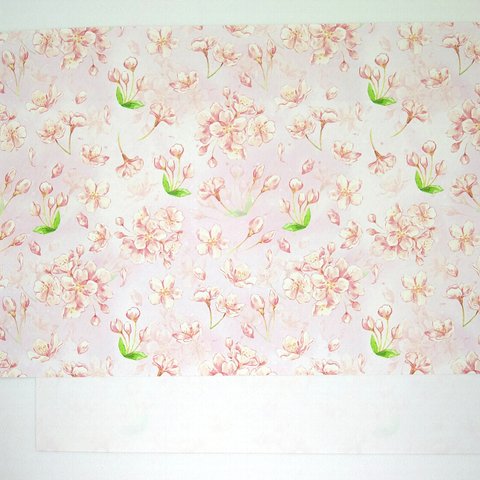 桜の花のラッピングペーパー上質紙10枚