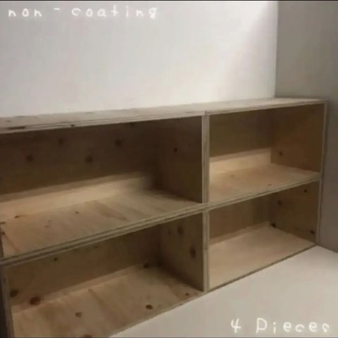 WOOD SHELF 無塗装 4点セット 新品 限定!!!!