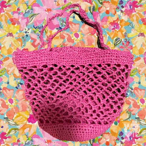 【basket bag】pink