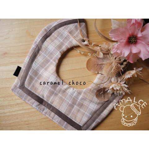 sailor bib♡…Tartan [caramel choco]