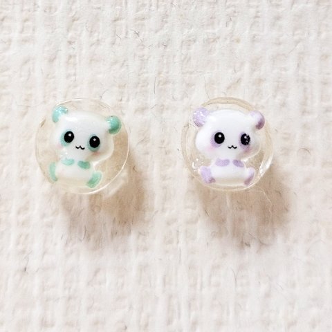 No.1957  パンダのピアス☆