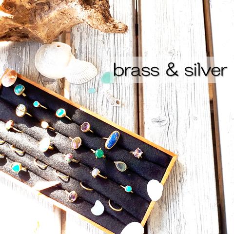 【brass / silver925 ringについて★】