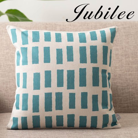 Jubilee リネンクッションカバー 北欧デザイン 45×45cm ノースフォレスト jubileecushionCC070YMw