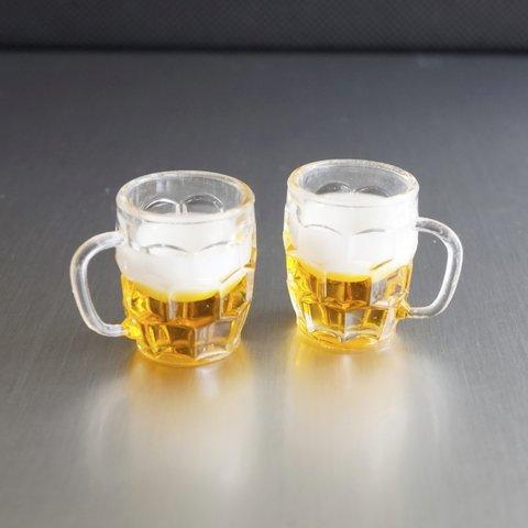 ミニチュア  レジン 2個 ビール 家具 雑貨 小さい ドール キッチン 喫茶店 お店 カフェ 居酒屋 お酒 装飾品