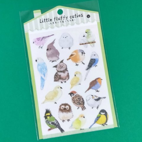 【海外輸入品】小鳥のマスキングシール　1枚入り