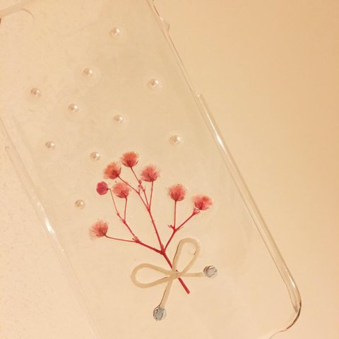 かすみ草(ピンク)iPhoneケース