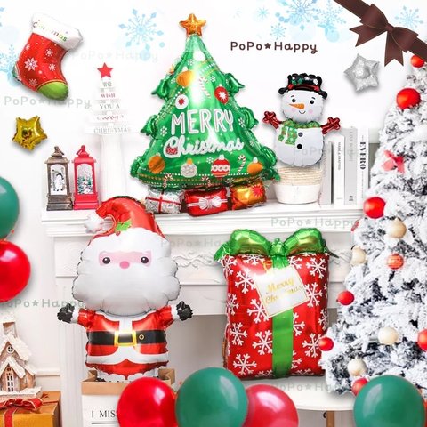 クリスマス バルーン 便利 セット かわいい Xmas パーティー用品 Christmas ナチュラル 北欧系 数字 風船セット 男の子 女の子 風船 ガーランド 初めてのクリスマス お祝い 飾り付け