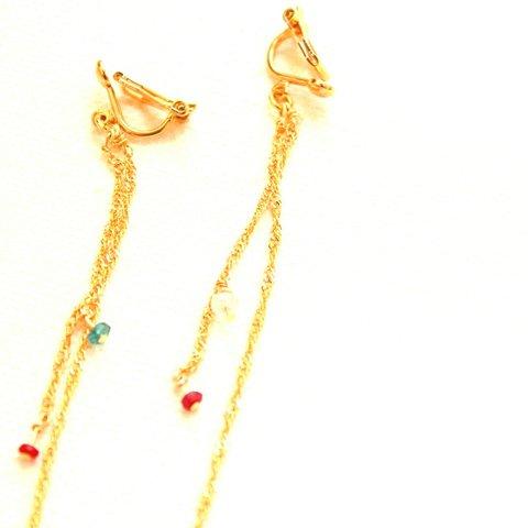 K10 Ruby & Topaz Earrings + ruby present