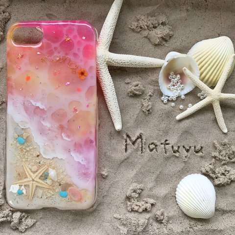 サンセット♦︎Private Beach♦︎スマホケース　全機種対応　iPhone Xperia GALAXY AQUOS Android