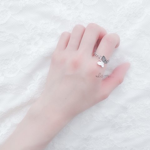 1/24新作＊  butterfly chain ring