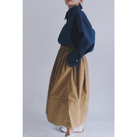 ◆選べるスカート丈 ギャザーボリュームスカート【Gather volume skirt】Beige