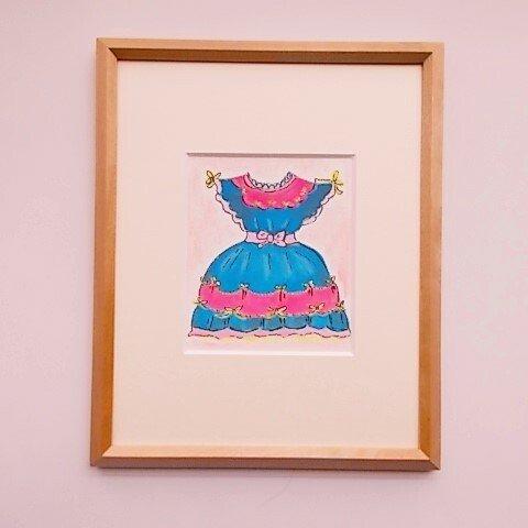 絵画 インテリア 水彩画  ロマンチックーＤ  ルルのドレス  PB